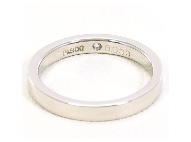 Autre Marque Platinring mit Diamant - Ansicht 3