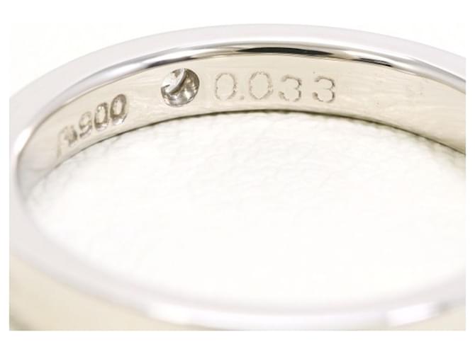 Autre Marque Platinring mit Diamant - Ansicht 5