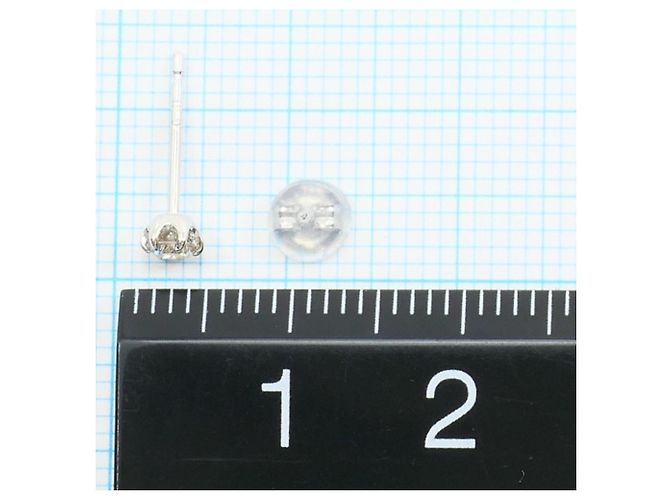Autre Marque PT900 Platin Diamant Ohrstecker - Ansicht 3