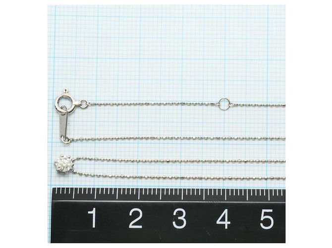 Autre Marque PT900 Platin-Halskette mit Diamant - Ansicht 4