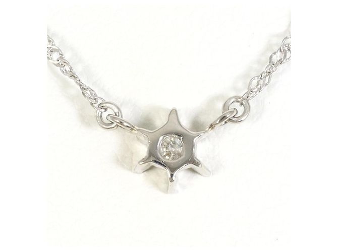 Autre Marque PT850 Platin-Halskette mit Diamant - Ansicht 3