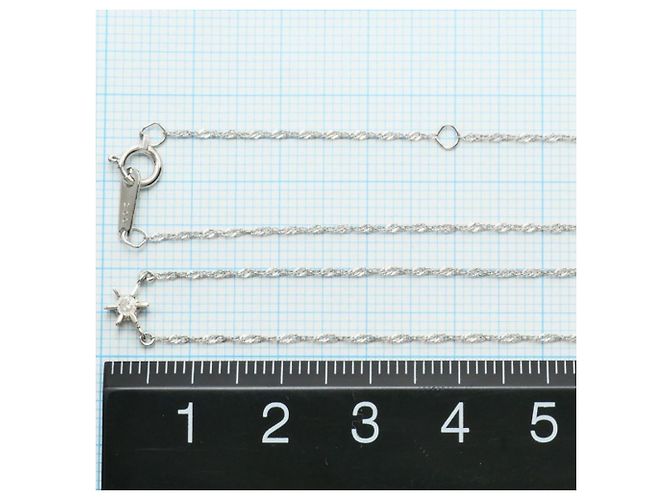 Autre Marque PT850 Platin-Halskette mit Diamant - Ansicht 4