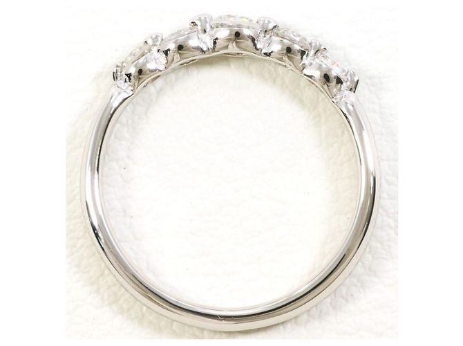Autre Marque PT900 Platinring mit Diamant - Ansicht 2