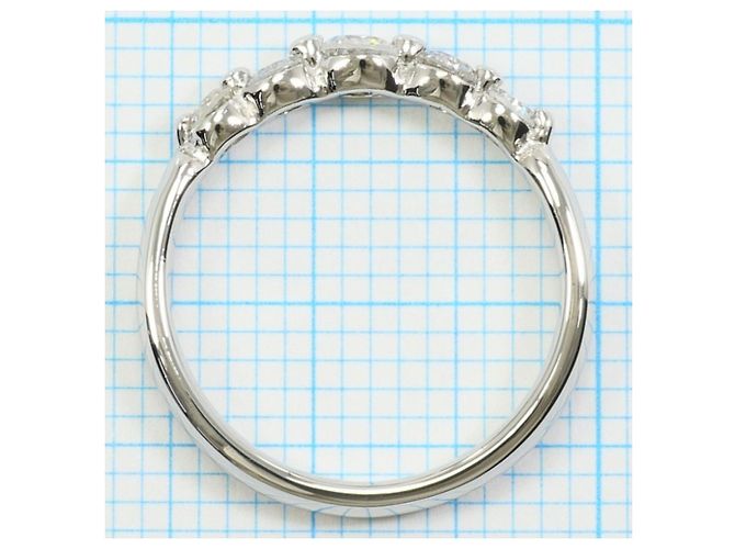 Autre Marque PT900 Platinring mit Diamant - Ansicht 5