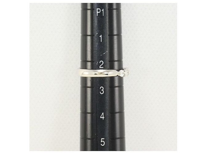 Autre Marque PT900 Platinring mit Diamant - Ansicht 6
