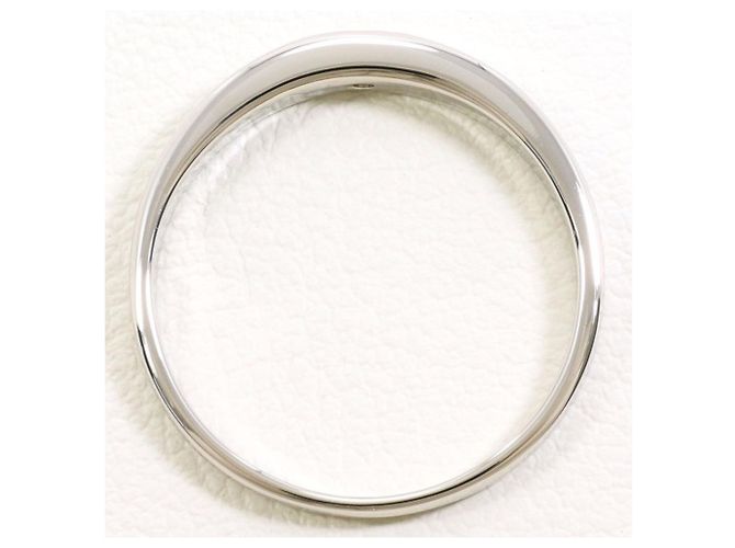Autre Marque Anello a fascia in platino e diamanti - vista 2