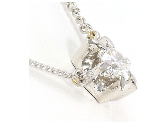 Autre Marque PT900 Platin-Halskette mit Diamant - Ansicht 2