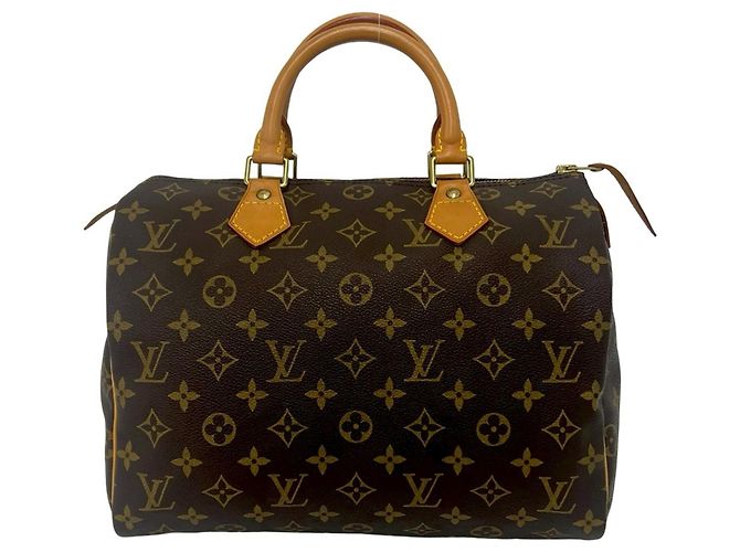 Louis Vuitton Vintage Speedy 30 Monogram Leder Handtasche Braun - Ansicht 3