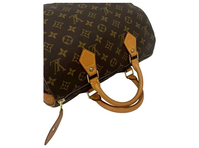 Louis Vuitton Vintage Speedy 30 Monogram Leder Handtasche Braun - Ansicht 4