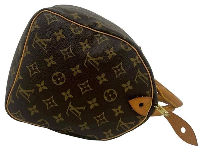 Louis Vuitton Vintage Speedy 30 Monogram Leder Handtasche Braun - Ansicht 6