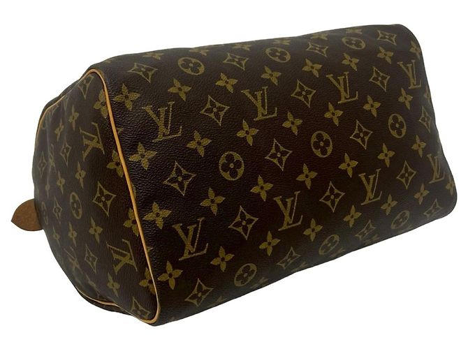 Louis Vuitton Vintage Speedy 30 Monogram Leder Handtasche Braun - Ansicht 7