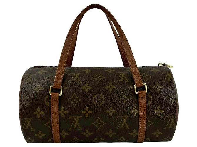 Louis Vuitton Vintage Papillon 25 Monogram Leder Handtasche Braun - Ansicht 3