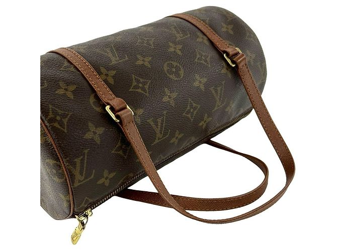 Louis Vuitton Vintage Papillon 25 Monogram Leder Handtasche Braun - Ansicht 4