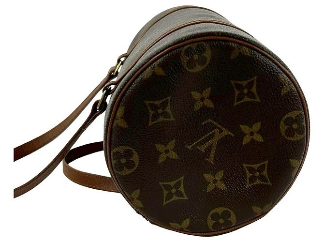 Louis Vuitton Vintage Papillon 25 Monogram Leder Handtasche Braun - Ansicht 5