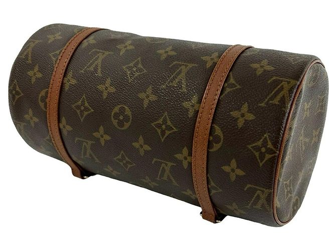 Louis Vuitton Vintage Papillon 25 Monogram Leder Handtasche Braun - Ansicht 8