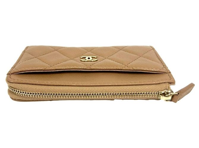 Monedero Chanel Beige - vista 3