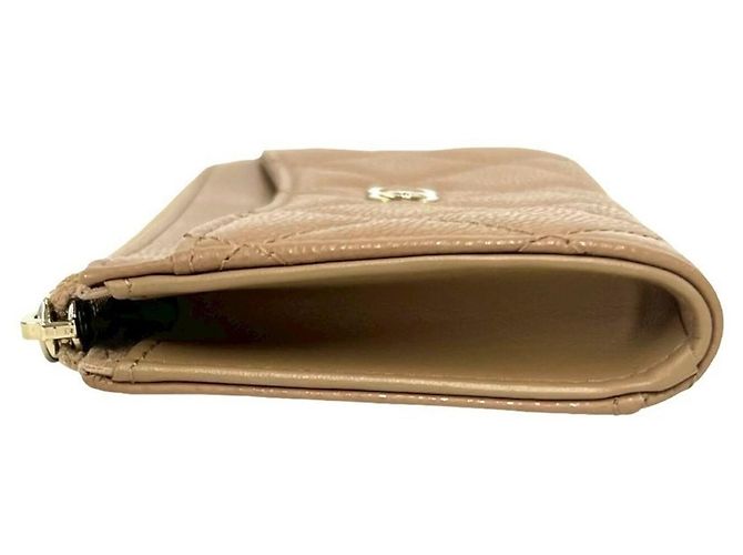 Monedero Chanel Beige - vista 4