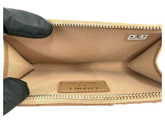 Monedero Chanel Beige - vista 7