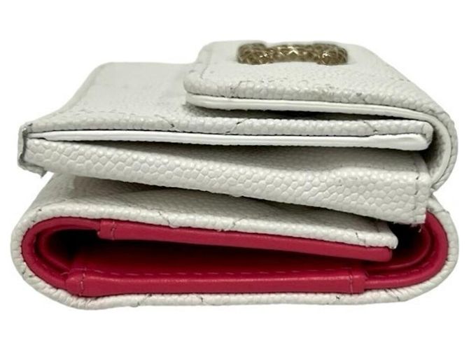 Cartera Plegable Matelassé Coco Mark Chanel Blanco - vista 4