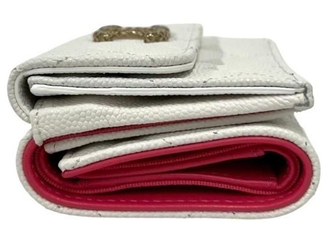 Cartera Plegable Matelassé Coco Mark Chanel Blanco - vista 5