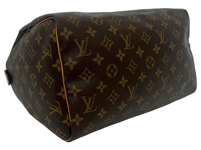 Louis Vuitton Vintage Speedy 30 Monogram Leder Handtasche Braun - Ansicht 7
