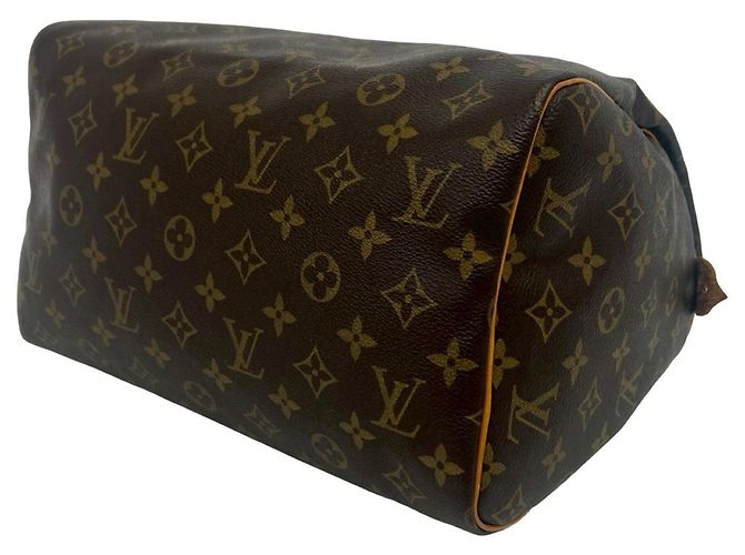Louis Vuitton Vintage Speedy 30 Monogram Leder Handtasche Braun - Ansicht 8