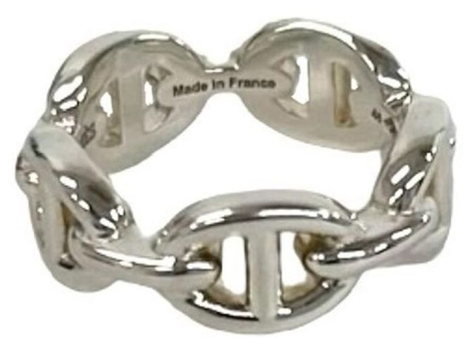 Ring Hermès Anello Chaine d'Ancre Enchainée Hermes Argento - vista 6
