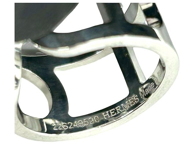 Ring Hermès Anello Ever Chaine d'Ancre Vintage Hermes Argento - vista 3