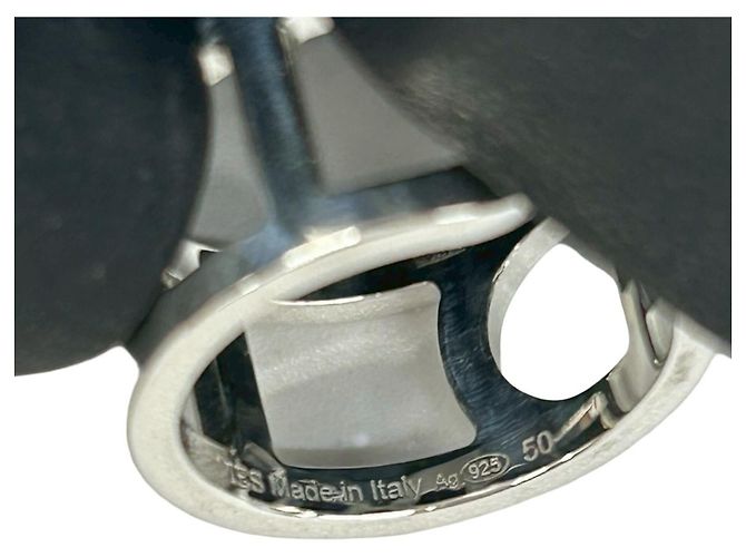 Ring Hermès Anello Ever Chaine d'Ancre Vintage Hermes Argento - vista 4