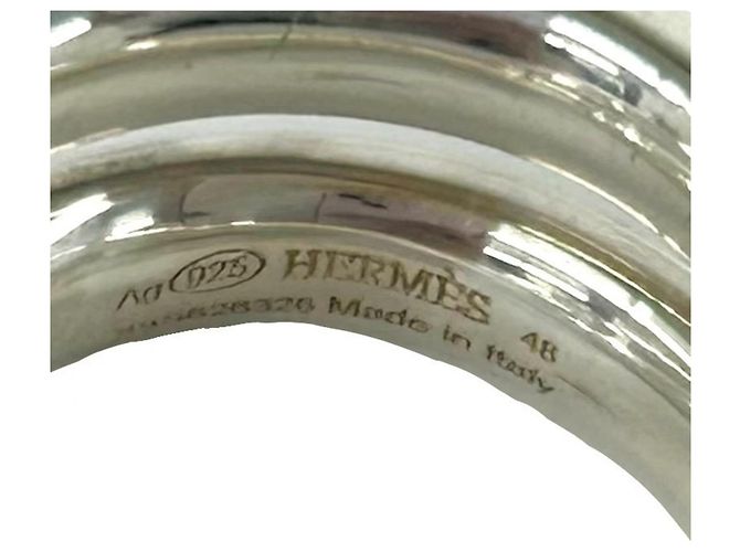 Ring Hermès Anillo de banda Vertige en plata de ley 925 Hermes - vista 3