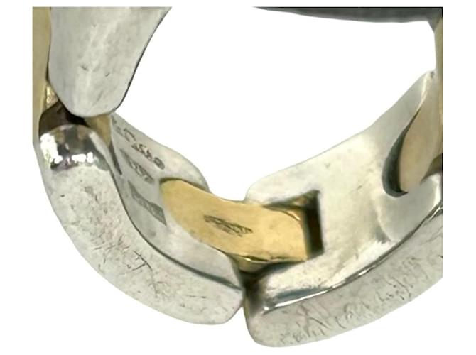 Tiffany & Co Anello combinato Tiffany H-Link Argento D'oro - vista 4