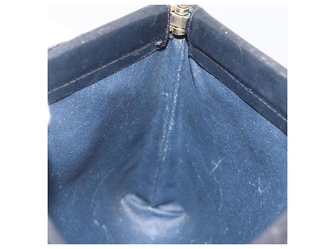 GUCCI Micro GG Supreme Schultertasche PVC Navy Gold Auth BA13153 Golden Marineblau - Ansicht 18