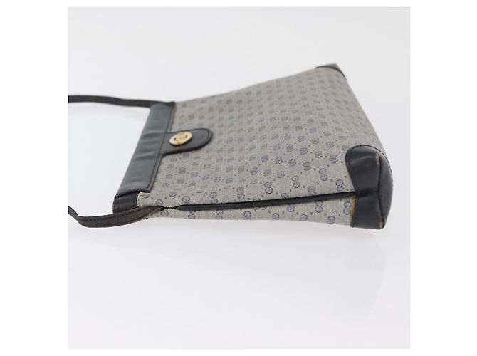 GUCCI Micro GG Supreme Schultertasche PVC Navy Gold Auth BA13153 Golden Marineblau - Ansicht 4