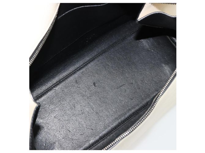Céline Borsa CELINE in pelle bianco argento Auth 182125A - vista 12