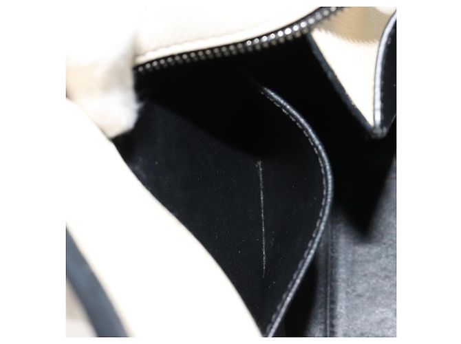 Céline Borsa CELINE in pelle bianco argento Auth 182125A - vista 20