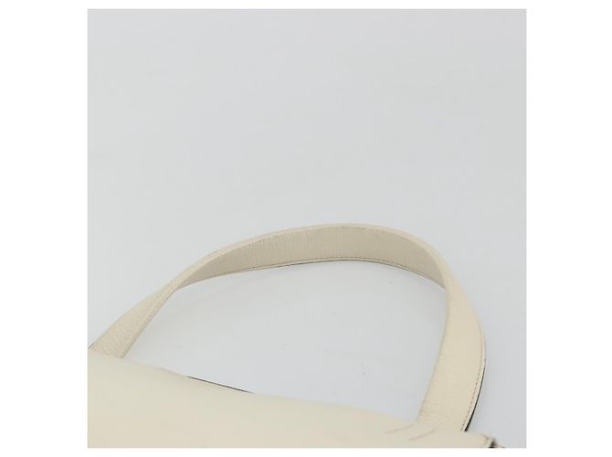 Céline Borsa CELINE in pelle bianco argento Auth 182125A - vista 8