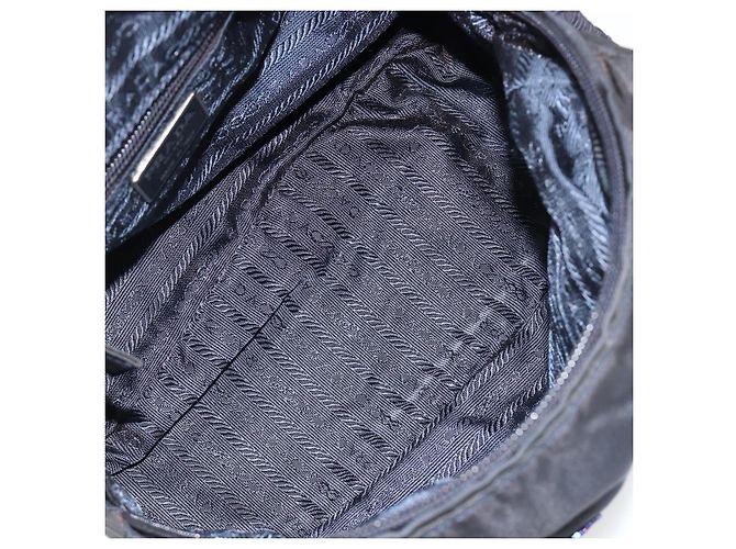 Bolsa PRADA Nylon Navy Auth 176430 Azul marinho - vista 11