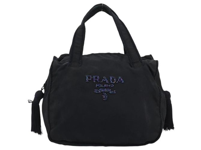 Bolsa PRADA Nylon Navy Auth 176430 Azul marinho - vista 13