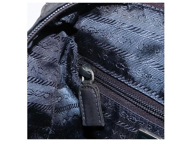 Bolsa PRADA Nylon Navy Auth 176430 Azul marinho - vista 21