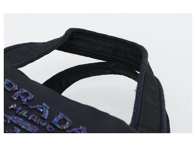 Bolsa PRADA Nylon Navy Auth 176430 Azul marinho - vista 8
