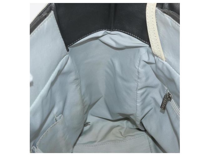 CHANEL Paris Biarritz MM Tote Bag beschichtet Canvas Silber CC Authentisch 182784 - Ansicht 21