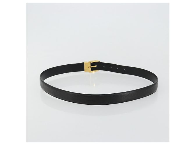 Gürtel LOUIS VUITTON Epi Ceinture 44.1" Black LV Auth 181584A Schwarz - Ansicht 2