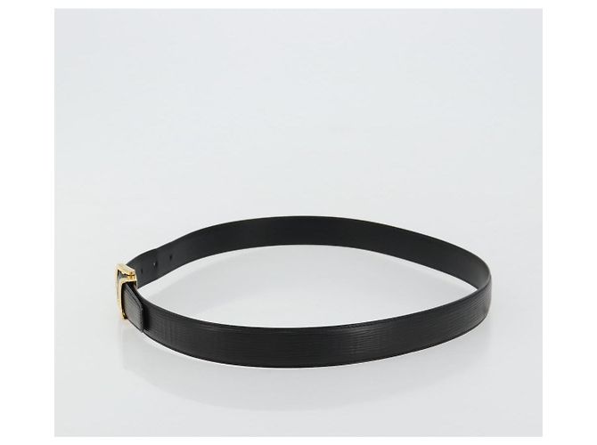 Gürtel LOUIS VUITTON Epi Ceinture 44.1" Black LV Auth 181584A Schwarz - Ansicht 3