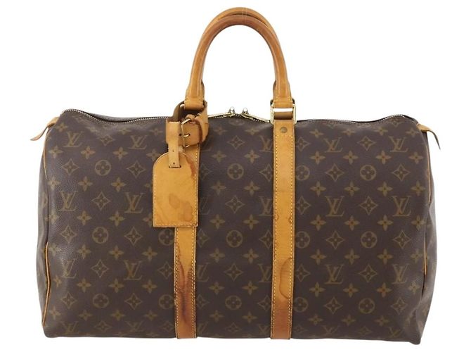 LOUIS VUITTON Monogram Keepall 45 Boston Bag M41428 LV Auth 181227 Monogramma - vista 13
