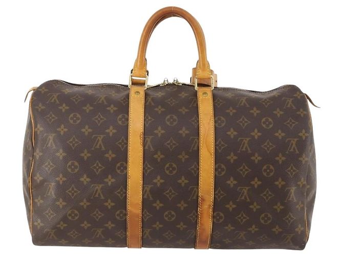 LOUIS VUITTON Monogram Keepall 45 Boston Bag M41428 LV Auth 181227 Monogramma - vista 2