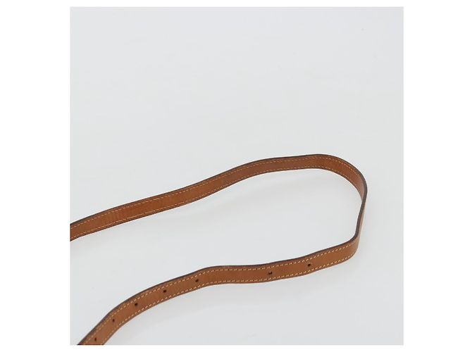 Céline Borsa a Spalla CELINE in Tela Macadam PVC Pelle Marrone Oro Auth 181724 D'oro - vista 8