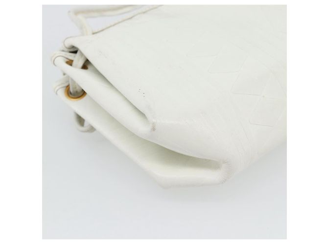 Borsa a tracolla FENDI in pelle bianco oro Auth ka4485 D'oro - vista 16