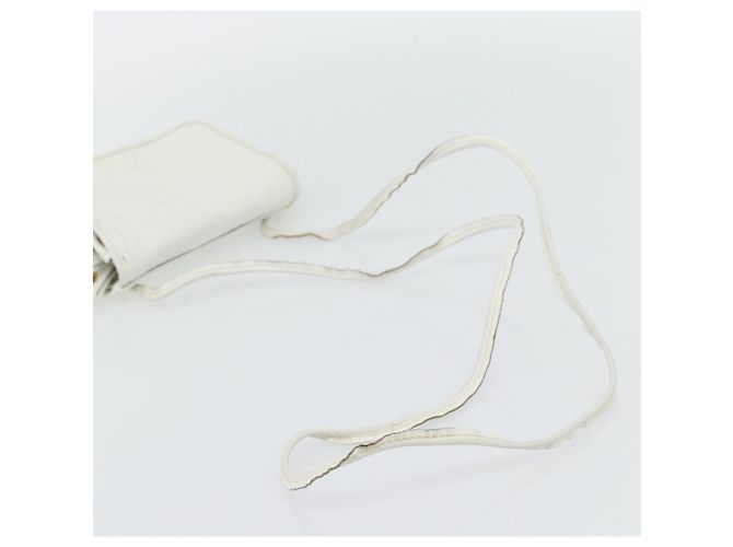Borsa a tracolla FENDI in pelle bianco oro Auth ka4485 D'oro - vista 7