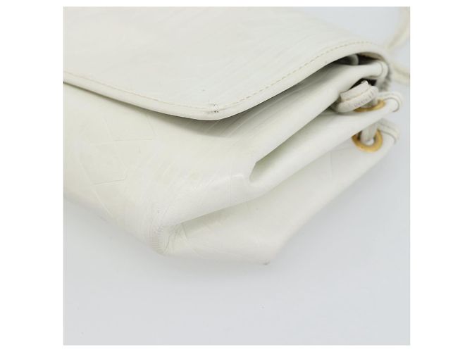 Borsa a tracolla FENDI in pelle bianco oro Auth ka4485 D'oro - vista 9