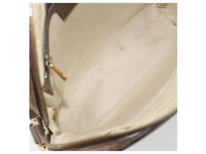 Borsa a tracolla GUCCI GG Supreme Web Sherry Line PVC Beige Oro 547926 Auth BA13068 D'oro - vista 11